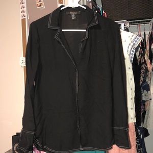 Black long sleeve button up